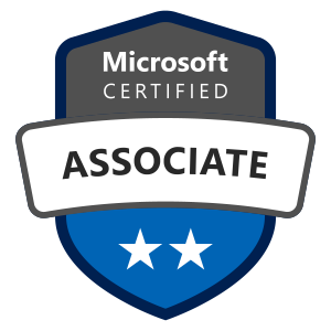 Microsoft Certified Associate badge